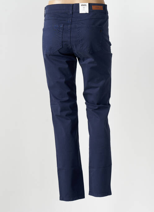 Pantalon droit stretch taille normale bleu ANGELS femme