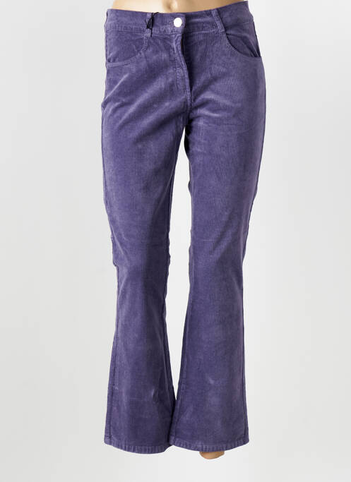 Pantalon flare violet EAST DRIVE pour femme