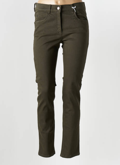 Pantalon slim vert ZERRES pour femme