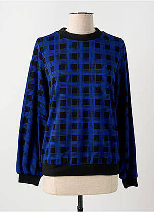 Pull col rond manches longues bleu MADEMOISELLE YEYE femme