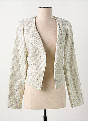 Veste chic manches longues beige MISS TIC femme
