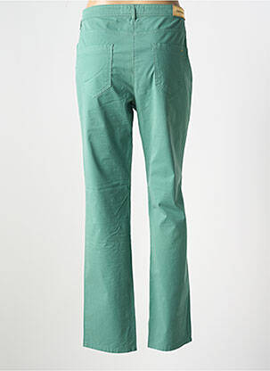 Pantalon slim tissage popeline taille normale vert COUTURIST femme
