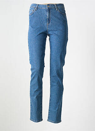 Jeans coupe slim stretch taille haute bleu KANOPE femme