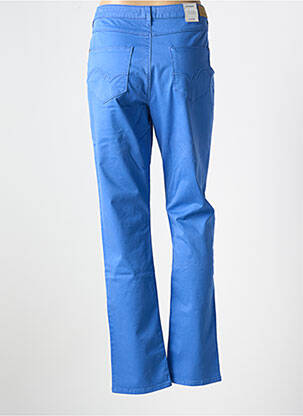 Pantalon droit stretch taille normale bleu KANOPE femme