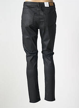 Pantalon slim tissage enduit taille normale noir KANOPE femme
