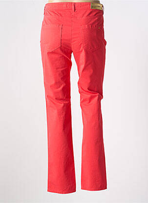 Pantalon droit stretch taille normale rouge COUTURIST femme