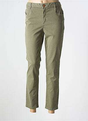 Pantalon 7/8 stretch taille normale vert LOLA ESPELETA femme