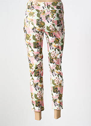 Pantalon 7/8 tissage popeline taille normale vert 7 SEASONS femme