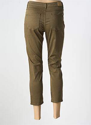 Pantacourt stretch taille normale vert KANOPE femme