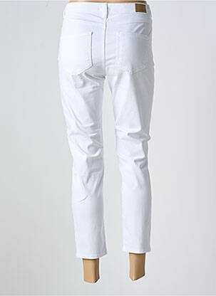 Pantalon 7/8 stretch taille normale blanc KANOPE femme