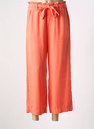 Pantalon 7/8 taille haute taille haute orange KANOPE femme
