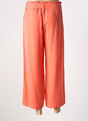 Pantalon 7/8 taille haute taille haute orange KANOPE femme