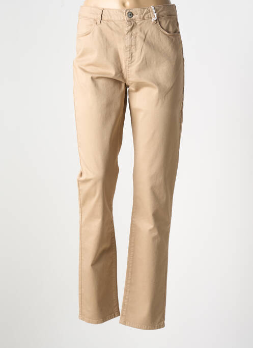 Jeans coupe droite beige KANOPE pour femme