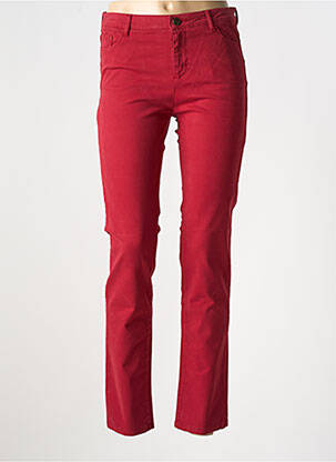 Jeans coupe slim taille normale taille normale rouge MAYJUNE femme