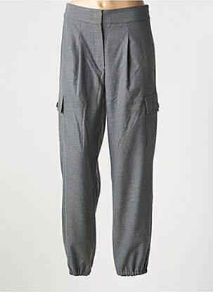 Pantalon cargo taille haute taille haute gris BETTY BARCLAY femme