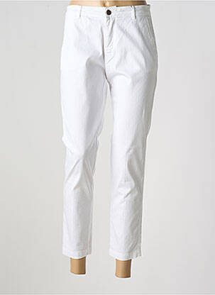 Pantalon 7/8 stretch taille normale blanc MAYJUNE femme