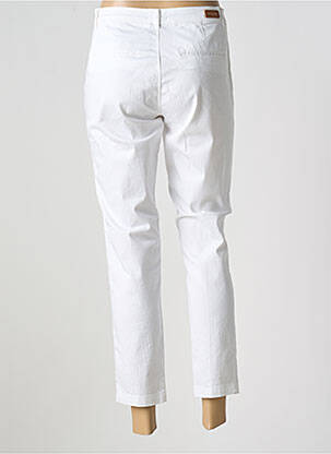 Pantalon 7/8 stretch taille normale blanc MAYJUNE femme