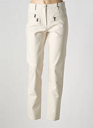 Pantalon slim stretch taille haute beige BETTY BARCLAY femme