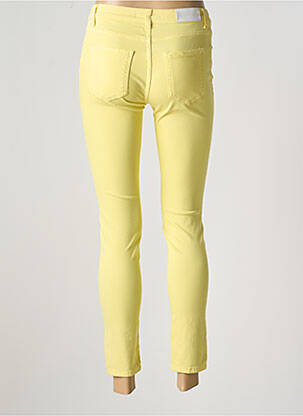 Pantalon 7/8 stretch taille basse jaune SILVIAN HEACH femme