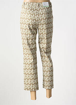 Pantalon 7/8 tissage popeline marron BETTY BARCLAY femme