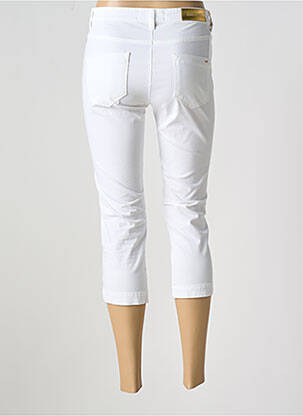 Pantacourt stretch taille basse blanc COUTURIST femme