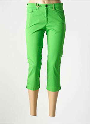 Pantacourt stretch taille basse vert COUTURIST femme