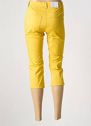 Pantacourt stretch taille normale jaune BETTY BARCLAY femme