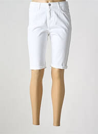 Bermuda slim taille normale blanc KANOPE femme