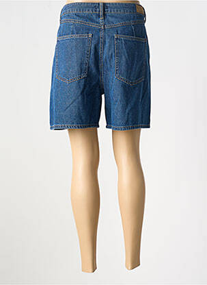 Bermuda coupe droite taille normale bleu KANOPE femme