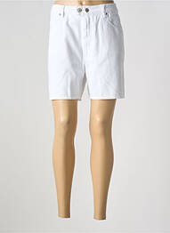 Bermuda coupe droite taille normale blanc KANOPE femme
