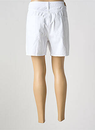 Bermuda coupe droite taille normale blanc KANOPE femme