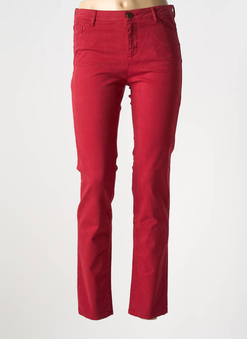 Jeans coupe slim taille normale taille normale rouge MAYJUNE femme