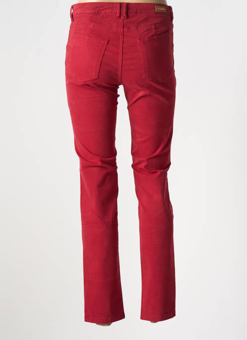 Jeans coupe slim taille normale taille normale rouge MAYJUNE femme