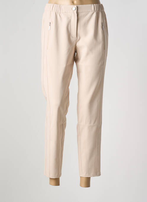 Pantalon 7/8 taille élastique taille normale beige BETTY BARCLAY femme