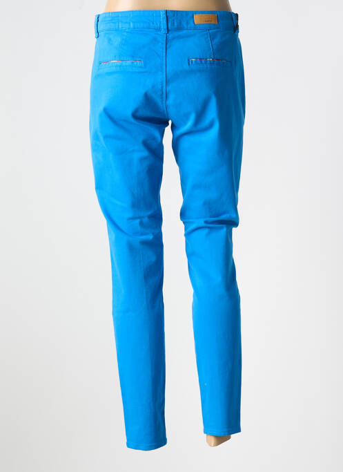 Pantalon chino bleu HAPPY pour femme