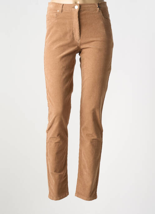 Pantalon slim marron BETTY BARCLAY pour femme