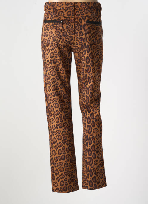 Pantalon slim marron LEO & UGO pour femme