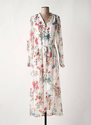Robe longue manches longues manches longues blanc SILVIAN HEACH femme