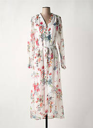 Robe longue manches longues manches longues blanc SILVIAN HEACH femme