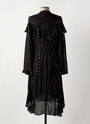 Robe mi-longue coupe fluide manches 3/4 noir TEOH & LEA femme