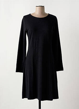 Robe mi-longue manches longues manches longues noir NICE THINGS femme