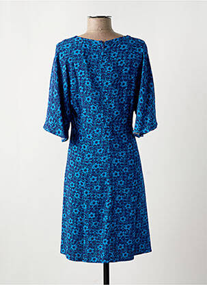 Robe courte manches 3/4 manches 3/4 bleu NICE THINGS femme