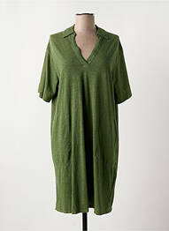 Robe courte manches courtes manches courtes vert YERSE femme
