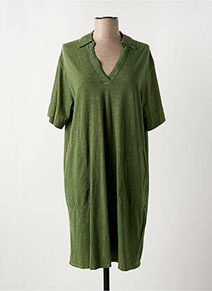 Robe courte manches courtes manches courtes vert YERSE femme