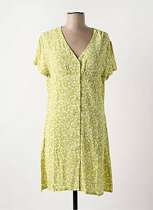 Robe courte manches courtes manches courtes vert YERSE femme
