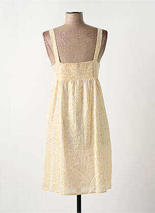 Robe mi-longue tissage crêpe fines bretelles or TEOH & LEA femme