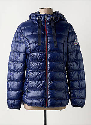 Doudoune poches a capuche bleu DELAHAYE femme