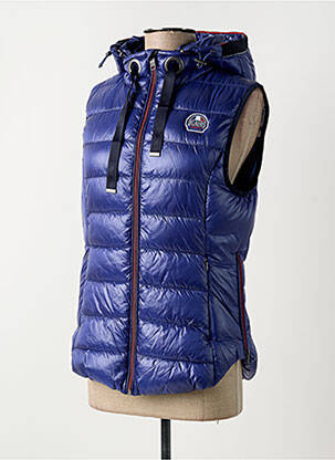 Doudoune poches a capuche bleu DELAHAYE femme