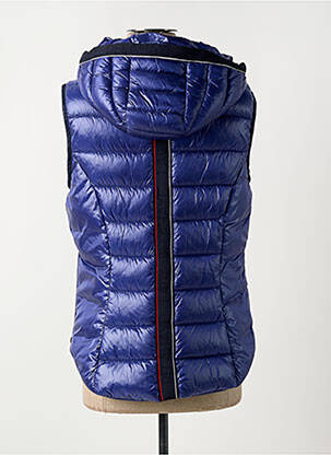 Doudoune poches a capuche bleu DELAHAYE femme