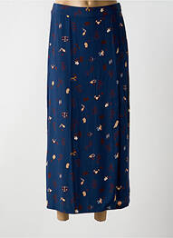 Jupe longue tissage crêpe bleu NICE THINGS femme